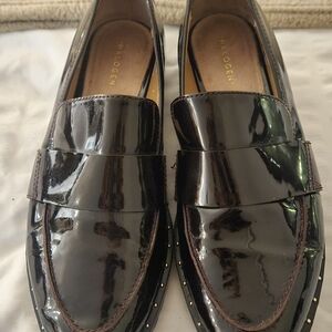 Halogen Glossy Black Women's Loafers